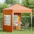 vidaXL Pop-up Partyzelt 195x195x245cm, orange, Oxford-Stoff
