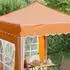 vidaXL Pop-up Partyzelt 195x195x245cm, orange, Oxford-Stoff