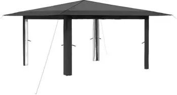 vidaXL Pavillon ohne Seitenwand 4x4m hellgrau und anthrazit (42036818)