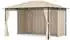 Blumfeldt Mondo Gartenpavillon 3x4m Stahlrahmen 4 Seitenwände, beige