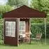 vidaXL Pop-up Partyzelt 195x195x245cm Oxford-Stoff braun (42019731)