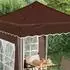 vidaXL Pop-up Partyzelt 195x195x245cm Oxford-Stoff braun (42019731)