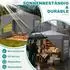 LuxusKollektion Pop-Up Pavillon 3x3m One-Touch Lift, silbergrau, mit 4 Seitenwänden