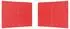 vidaXL Partyzelt-Seitenteile 300x195cm rot, PE und Stahl, 2 Stk. (42033006)