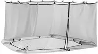 vidaXL Moskito-Netz f&uuml;r Pavillon 220 Mesh Schwarz 3,6 x 3 x 2 m