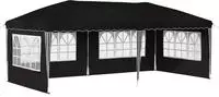 vidaXL Pop-up Partyzelt 575 x 289 x 245 cm Schwarz