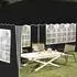 vidaXL Pop-up Partyzelt 575x289x245cm, schwarz