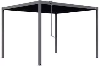 GFP - Garten- & Freizeit-Profi Primeyard Pergola 3x2,5m Stahl, anthrazit, verstellbares Lamellendach (GFPV01105)