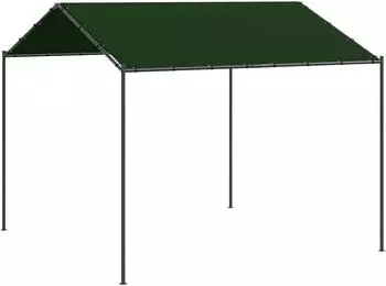 vidaXL Pavillon 4x4x2,6m Polyester und Stahl, taupe (42030530)