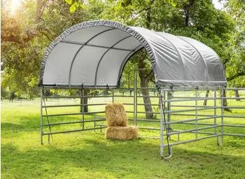 GreenYard Weidezelt-&Uuml;berdachung mit Stahlrahmen 360x360x160cm