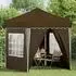 vidaXL Pop-up Partyzelt 195x195x245cm taupe Oxford-Stoff (42019740)