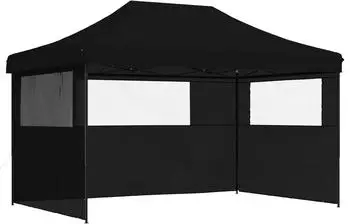 vidaXL Partyzelt 292x440x315cm schwarz, Oxford-Stoff