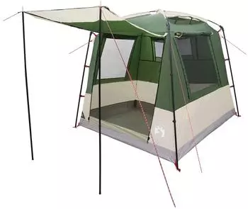 vidaXL Partyzelt 4 Personen, 210x210x190cm, 185T Polyester, gr&uuml;n