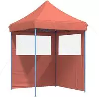 vidaXL Partyzelt 200 x 200 x 306 cm Terrakotta Oxford-Stoff