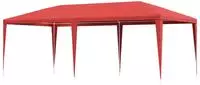 vidaXL Partyzelt Rot 600 x 300 x 255 cm PE und Stahl
