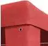vidaXL Partyzelt rot 600x300x255cm PE und Stahl (42032348)