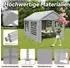 LuxusKollektion Partyzelt 3x4m grau mit Fenstern, wasserdicht, UV-Schutz, Stahlrahmen