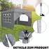 LuxusKollektion Faltpavillon 3x3m mit 4 Seitenteilen und Fenstern, grau
