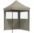vidaXL Partyzelt 200x200x306cm, taupe, Oxford-Stoff