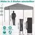 LuxusKollektion Pop-Up Pavillon 3x3m One-Touch Lift, 3-fach höhenverstellbar, 210D Oxford