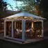 LuxusKollektion Faltpavillon 3x3m mit Moskitonetz, UV-Schutz, höhenverstellbar, weiß