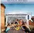 LuxusKollektion Faltpavillon 3x3m mit Moskitonetz, UV-Schutz, höhenverstellbar, weiß