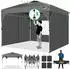 COBIZI Faltpavillon 3x3m wasserdicht winterfest, 3 Seitenteile, grau