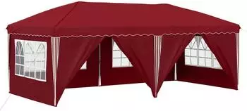 vidaXL Pop-up Partyzelt 575x288x245cm bordeauxrot