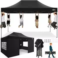 COBIZI Pavillon 3x4,5 wasserdicht stabil Winterfest 3.0, Faltpavillon 3x4,5