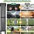 LuxusKollektion Faltpavillon 3x4,5m wasserdicht UV-Schutz 4 Seitenteile schwarz