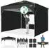 COBIZI Faltpavillon 3x3m wasserdicht mit 3 Seitenteilen, schwarz