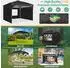 COBIZI Faltpavillon 3x3m wasserdicht mit 3 Seitenteilen, schwarz