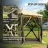 Outsunny Sechseck-Faltpavillon 3x2,6m, wasserdicht, khaki (84C-726V00KK)