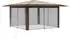 vidaXL Pavillon mit 4 Seitenwänden 4x4m, creme/braun (42036820)