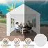 LuxusKollektion Partyzelt 3x6m, weiß, PE 200g/m² Dach, Stahlrahmen, wasserdicht