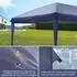 LuxusKollektion Faltpavillon 3x6m blau, 6 Seitenteile, wasserdicht, UV-Schutz 50+, 420D Oxford