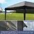 LuxusKollektion Faltpavillon 3x6m, schwarz, wasserdicht, UV-Schutz 50+, 6 Seitenteile