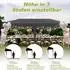 LuxusKollektion Faltpavillon 3x6m, anthrazit, wasserdicht, UV-Schutz 50+, höhenverstellbar