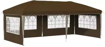 vidaXL Pop-up Partyzelt 575x289x245cm, taupe