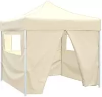 vidaXL Party-Zelt 291 x 291 x 315 cm Creme Oxford-Stoff