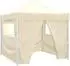 vidaXL Party-Zelt 291x291x315cm, creme, Oxford-Stoff