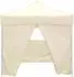 vidaXL Party-Zelt 291x291x315cm, creme, Oxford-Stoff