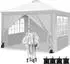 LuxusKollektion Faltpavillon 3x3m weiß mit 4 Seitenteilen