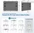 Sekey Pavillon Seitenwand 3x3m wasserdicht winterfest, 1 Fenster 1 Tür, grau