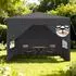 LuxusKollektion Pop-Up Faltpavillon 2,5x2,5m anthrazit, wasserdicht, UV-Schutz, mit Seitenwänden