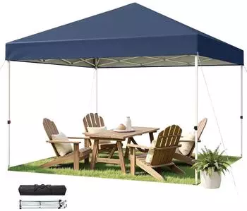 LuxusKollektion Faltpavillon 3x3m blau, wasserdicht, UV50+