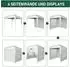 LuxusKollektion Faltpavillon 2x2m weiß, wasserdicht, UV-Schutz 50+, 4 Seitenteile