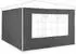 Relaxdays Pavillon Seitenwand 300x300cm, wasserdicht, grau, 2er-Set
