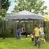 Outsunny Faltpavillon 3x3m wasserabweisend, hellgrau (800000971017)