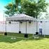 Outsunny Faltpavillon 3x3m wasserabweisend, hellgrau (800000971017)